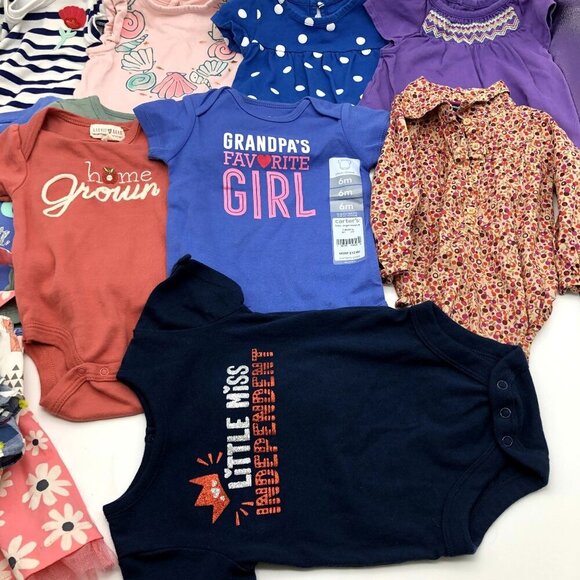 Girls 3-6M Spring Summer Clothing BUNDLE Short Sleeve T Shirt Carters Gap Tops - Picture 8 of 16
